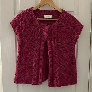 Cable Knit Sweater Vest